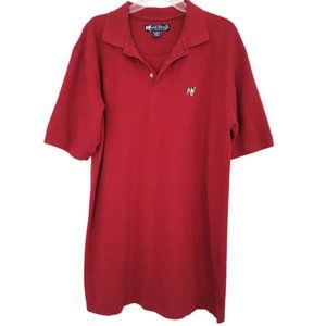BIG DOGS Crimson Red Polo Shirt - Men's X-Large